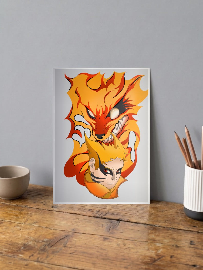 Ninja and Kitsune Poster
