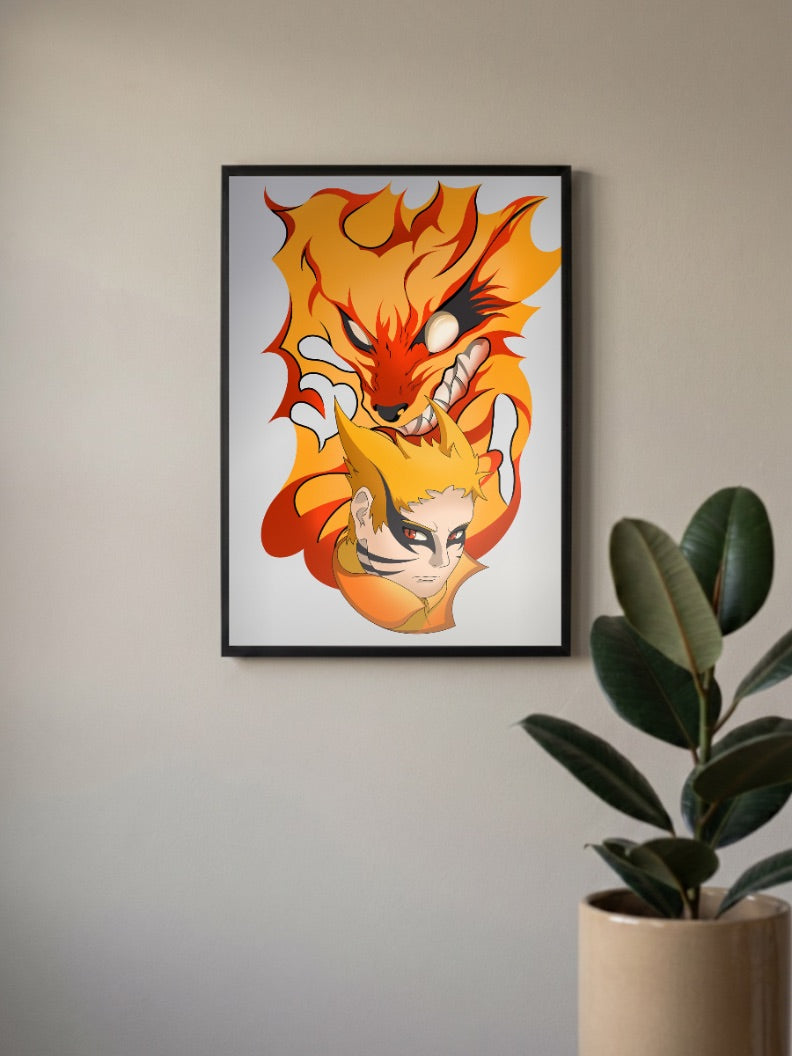 Ninja and Kitsune Poster