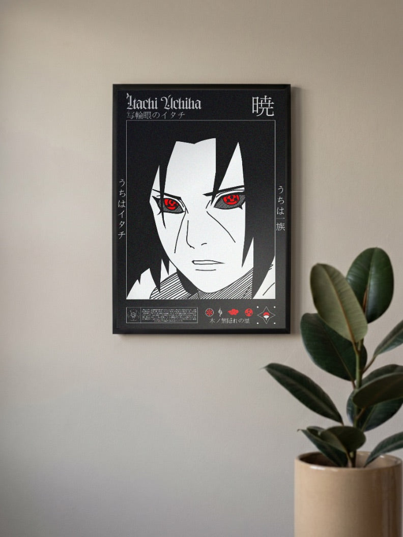 Itachi Uchiha Akatsuki Poster Anime Poster
