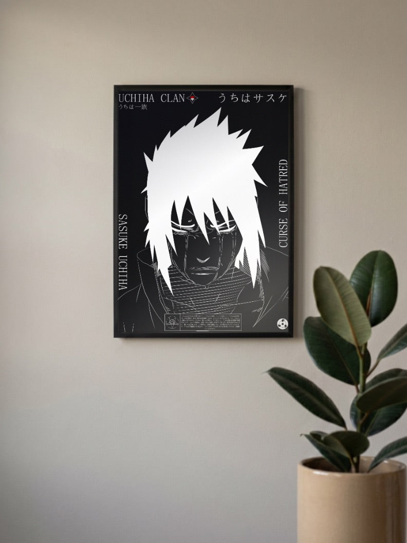 Sasuke Curse Of Hatred Poster Anime Poster