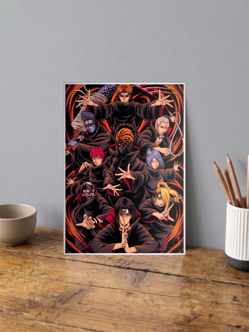 Akatsuki Full Group Poster Anime Poster