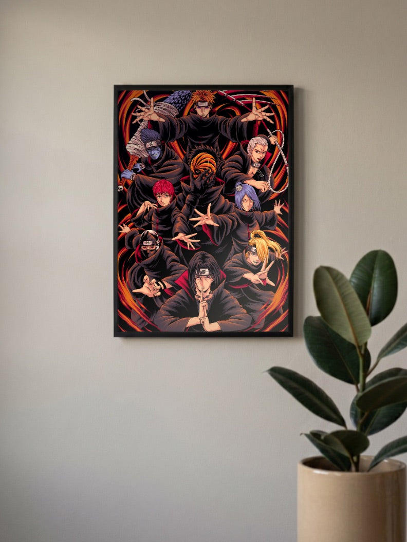 Akatsuki Full Group Poster Anime Poster