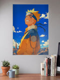 Naruto Uzumaki Skyline Smile Anime Poster