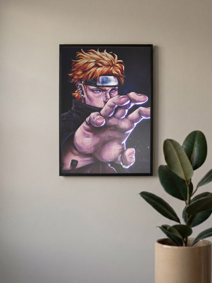 Pain Nagato Rinnegan Portrait Anime Poster