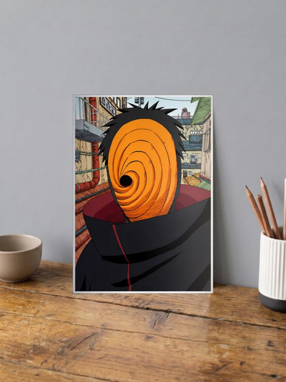 Obito Uchiha Masked Portrait Anime Poster