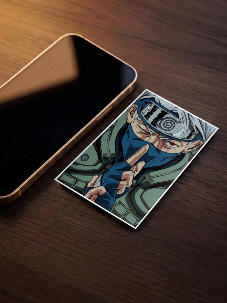 Kakashi Hatake Hand Seal Pose Anime Poster