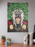 Jiraiya Sannin Toad Portrait Anime Poster