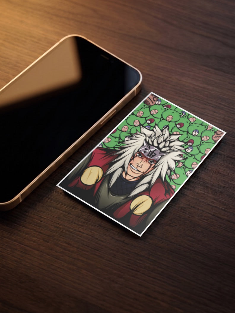 Jiraiya Sannin Toad Portrait Anime Poster