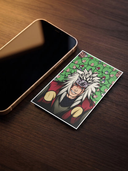 Jiraiya Sannin Toad Portrait Anime Poster