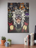 Jiraiya Amegakure Group Art Anime Poster
