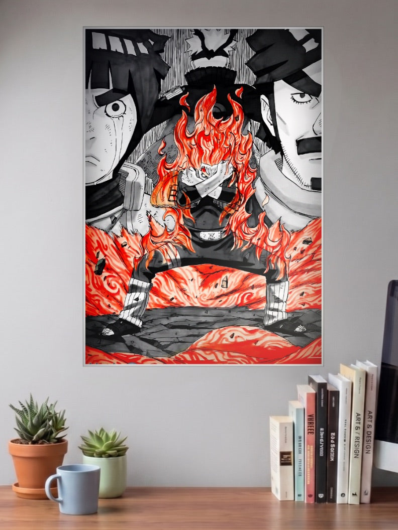 Naruto And Sasuke Final Fight Anime Poster