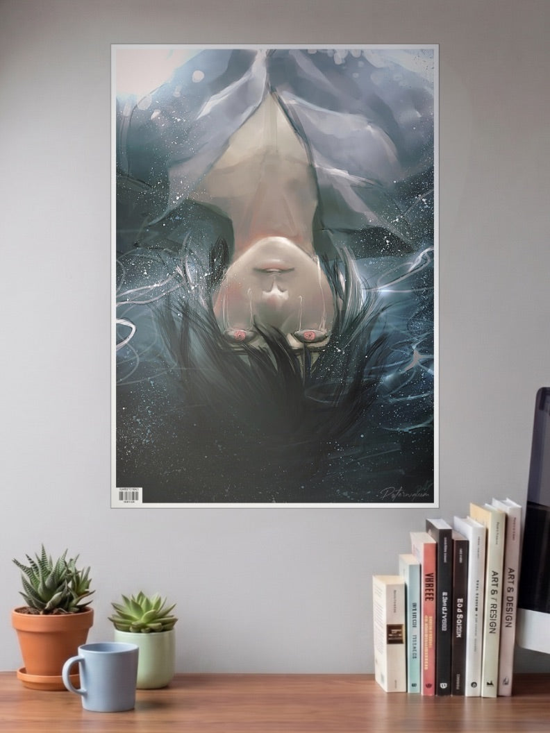 Sasuke Uchiha Upside Down Poster