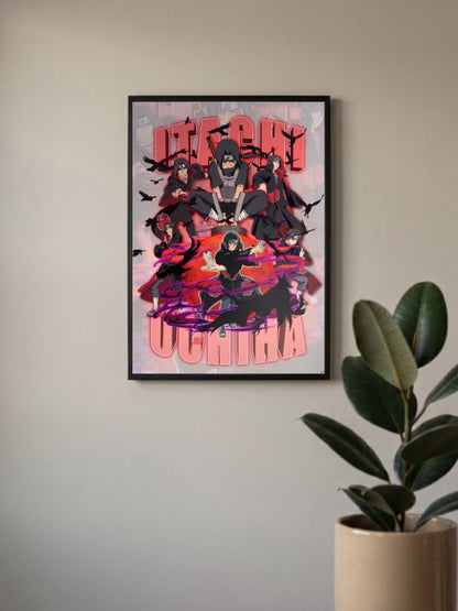 Itachi Uchiha Collage Poster