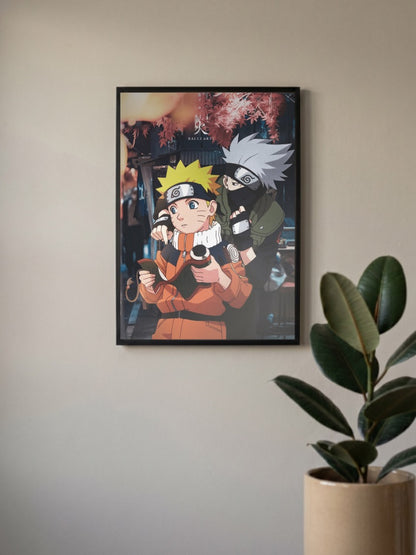 Kakashi and Naruto Poster