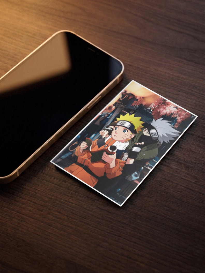 Kakashi and Naruto Poster