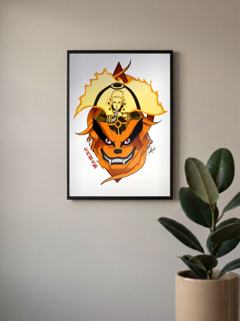 Naruto Hokage Nine Tails Poster