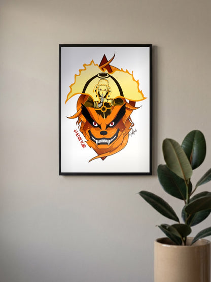Naruto Hokage Nine Tails Poster
