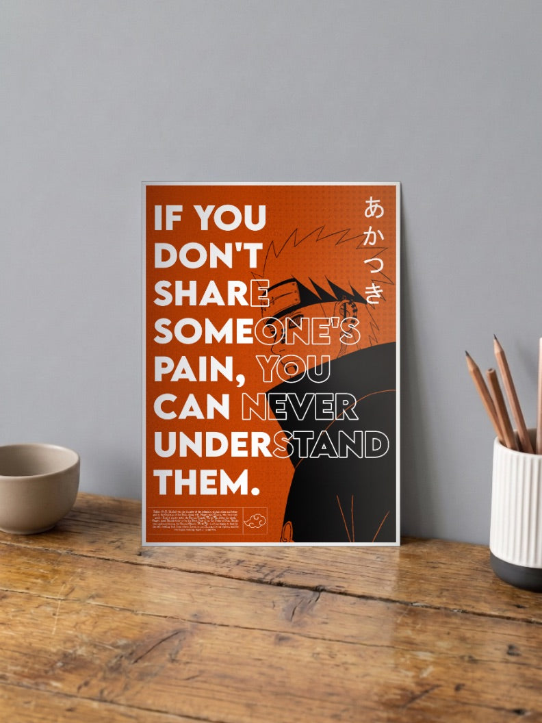Naruto Pain quote Poster