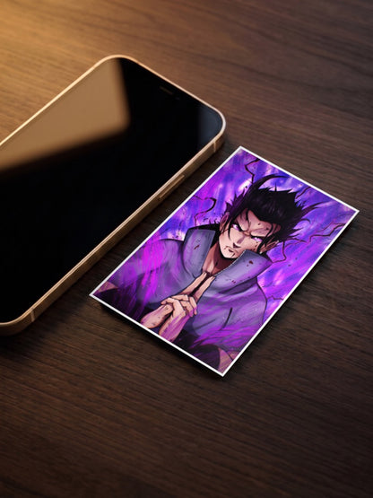 Sasuke Uchiha Chidori Hands Anime Poster