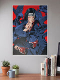 Itachi Uchiha Crow Poster