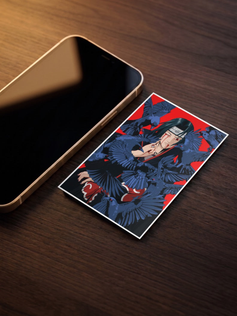 Itachi Uchiha Crow Poster