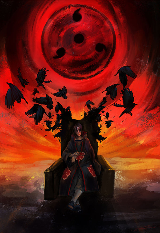 Itachi Uchiha Throne Poster – Posterwa