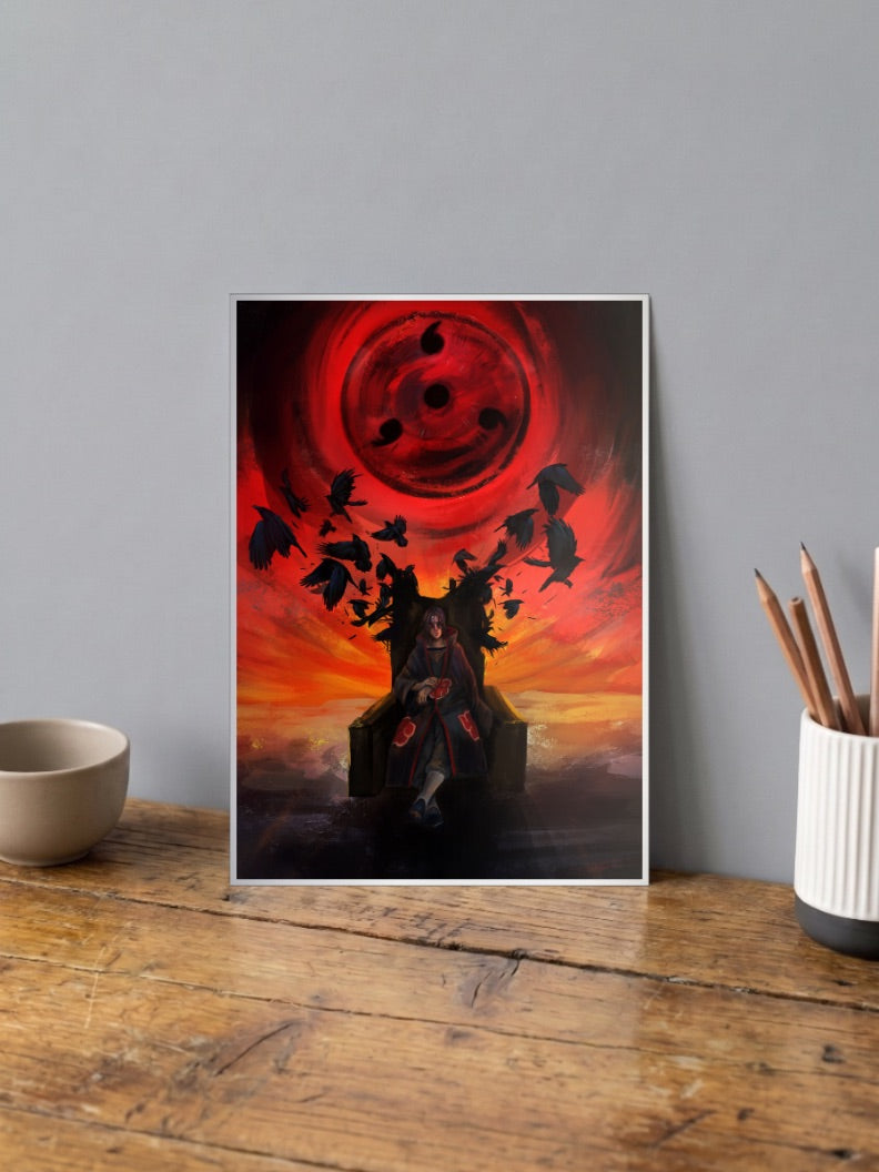 Itachi Uchiha Throne Poster