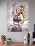 Ino Yamanaka Kunai Pose Anime Poster