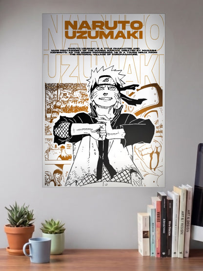 Naruto Uzumaki Bio Poster Anime Poster