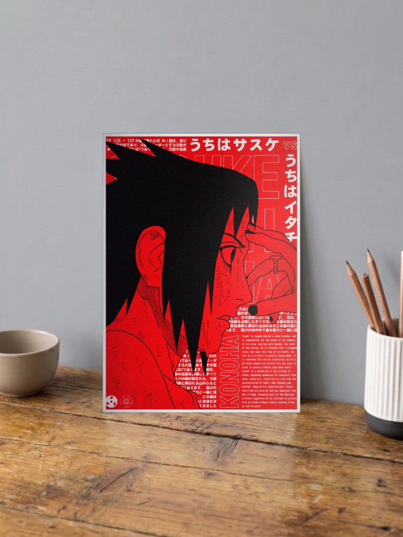 Sasuke Vs Itachi Poster Anime Poster