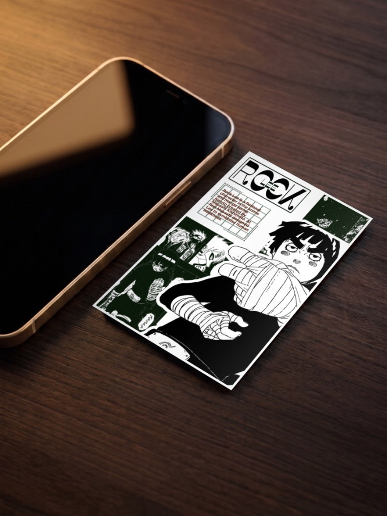 Rock Lee Bio Poster Art Anime Poster