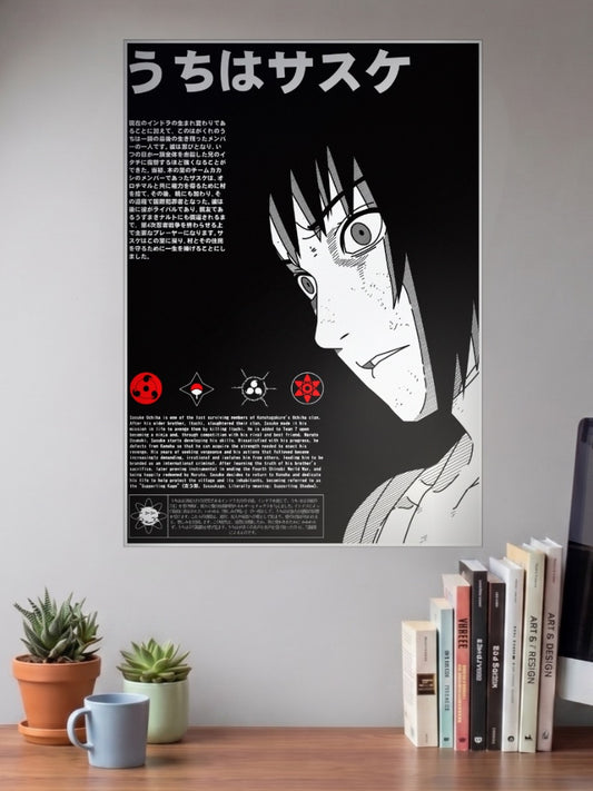 Sasuke Uchiha Manga Poster Anime Poster