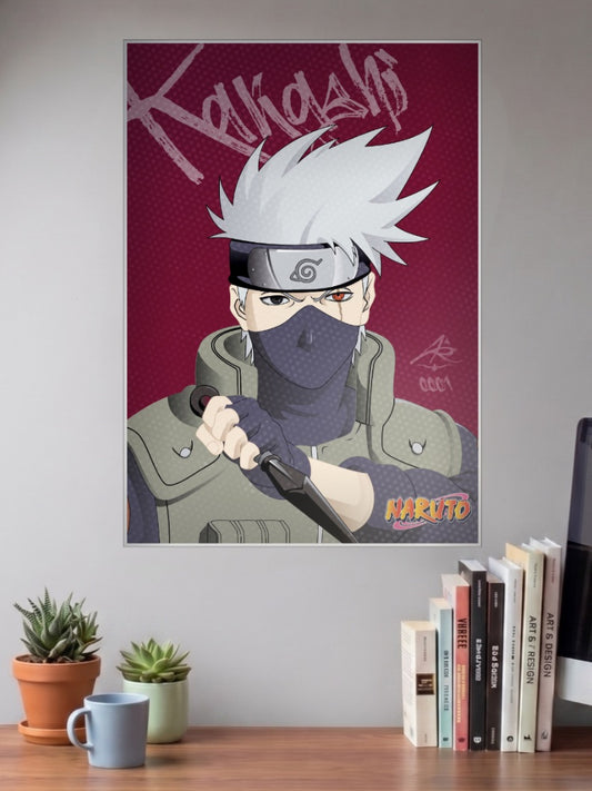 Kakashi Hatake Magenta Poster Anime Poster