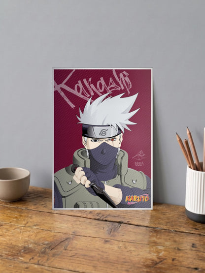 Kakashi Hatake Magenta Poster Anime Poster
