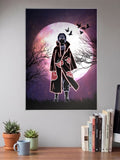 Itachi Akatsuki Cloak Silhouette Anime Poster