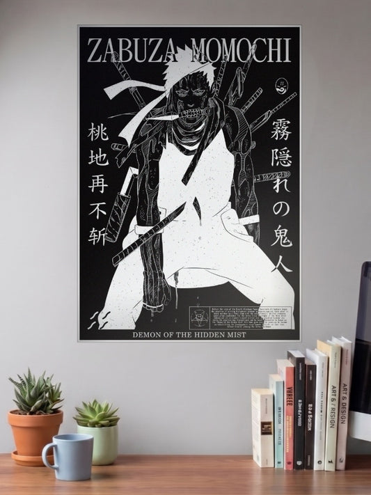 Zabuza Momochi Demon Mist Anime Poster