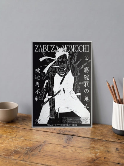 Zabuza Momochi Demon Mist Anime Poster