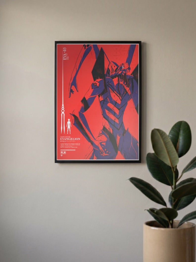 Evangelion Eva 03 Poster Anime Poster