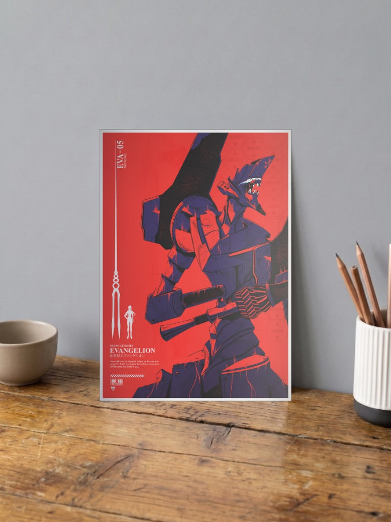 Evangelion Eva 05 Poster Anime Poster