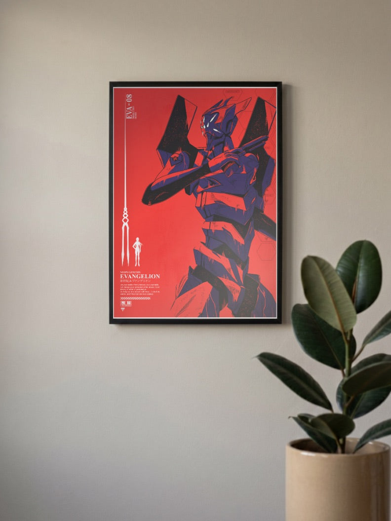 Evangelion Eva 08 Poster Anime Poster