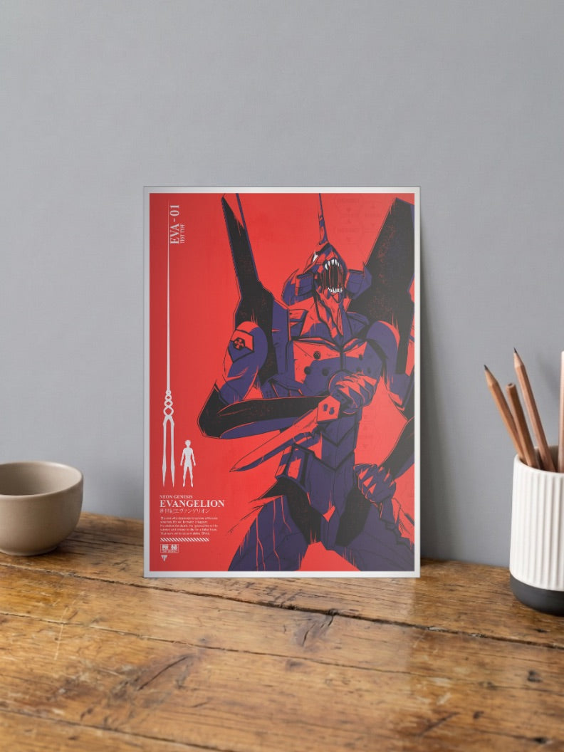 Evangelion Eva 01 Poster Anime Poster