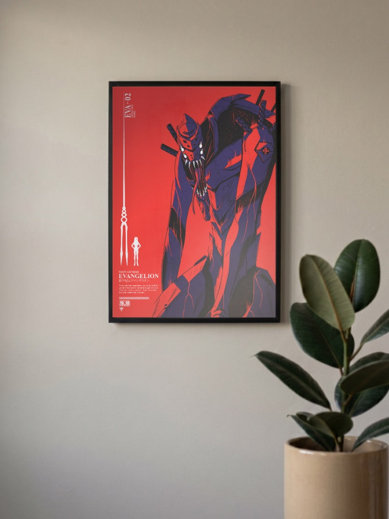 Evangelion Eva 02 Poster Anime Poster