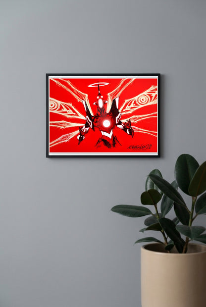 Evangelion Unit Art Anime Poster