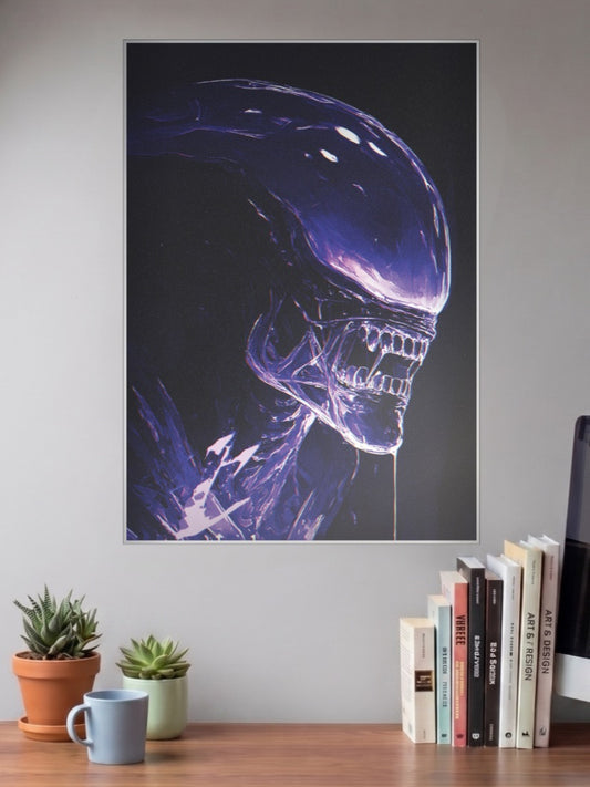 Alien Xenomorph Portrait Horror Movie Poster