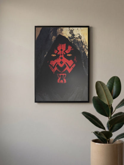 Darth Maul Hooded Portrait Star Wars Poster