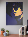 Sunglasses Neon Portrait Art Aesthetic Poster