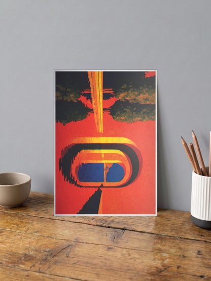 Abstract Bridge Landscape Art Abstract Poster