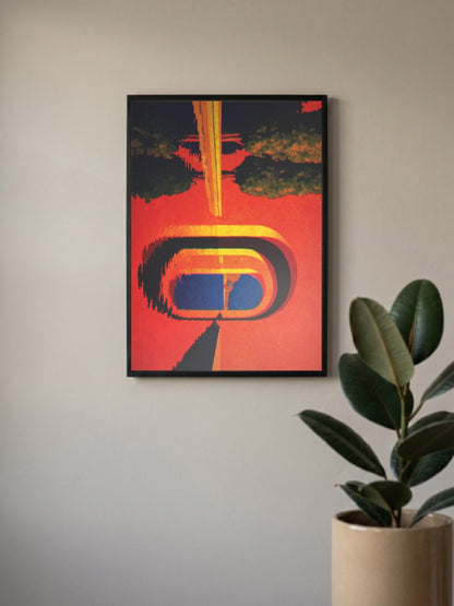 Abstract Bridge Landscape Art Abstract Poster