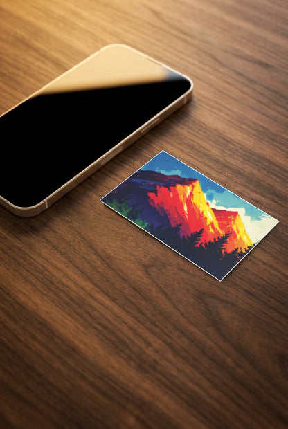 Abstract Mountain Abstract Poster