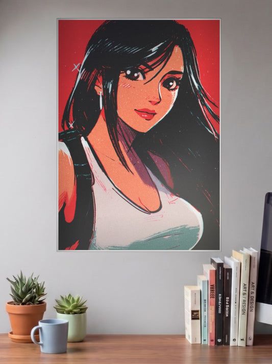 Tifa Lockhart Portrait Art Gaming Poster